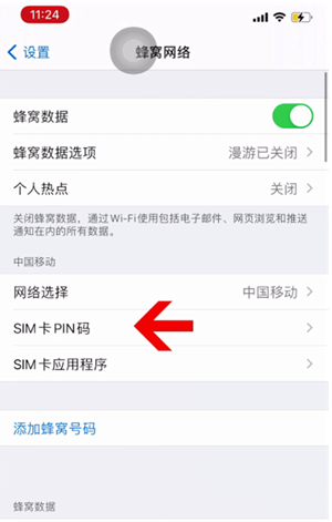 横沥镇苹果14维修网分享如何给iPhone14的SIM卡设置密码 