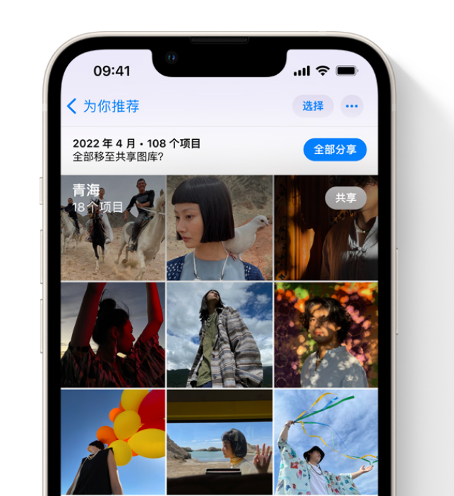 横沥镇苹果维修网点分享在 iPhone 上使用共享图库 