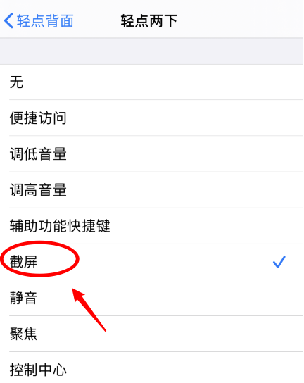 横沥镇苹果手机维修分享iPhone12如何启用双击截屏 